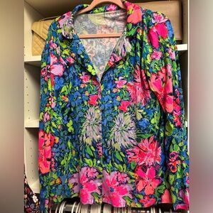 Lilly Pulitzer PJ Knit Top in Festive Fantasy, NWT